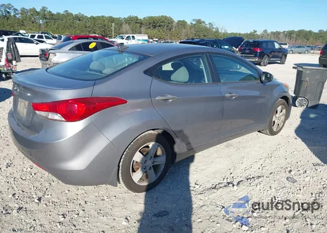 2013 Hyundai Elantra Gls/Limited из США, поврежденный, VIN KMHDH4AE7DU662566